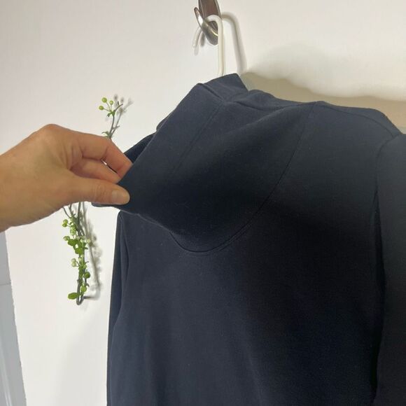 Lole Black Cowl Neck Sweatshirt Tunic Top - Picture 3 of 11